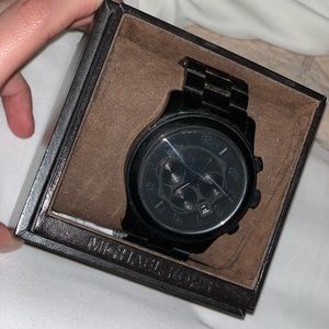 Michael Kors Oversized Runway Black-Tone Watch
